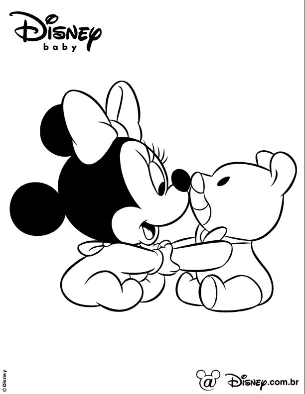 Desenhos para colorir de bebês fofos da Disney: folhas imprimíveis