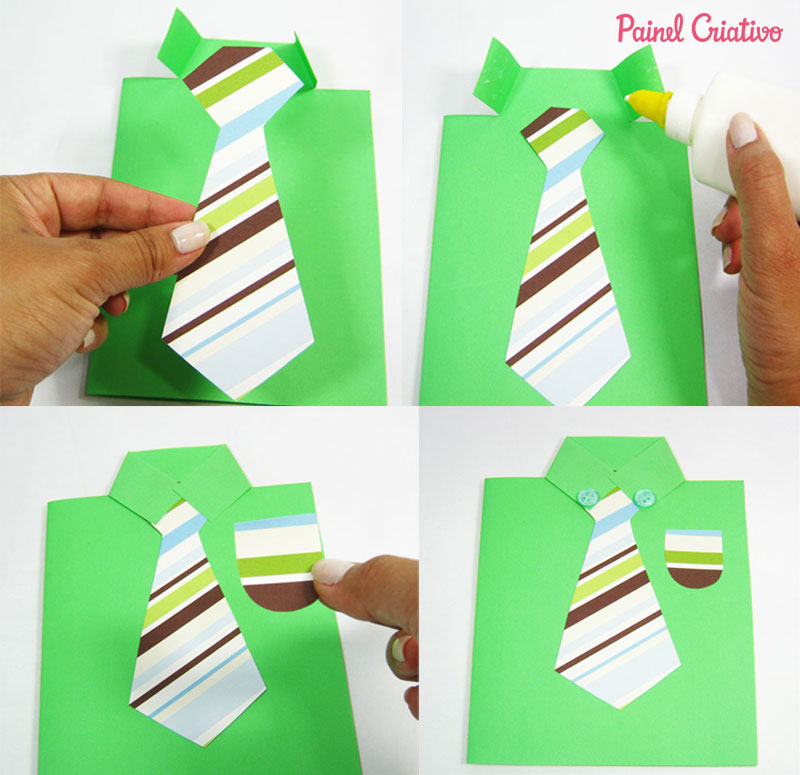 como fazer cartao papel gravata dia dos pais (2)
