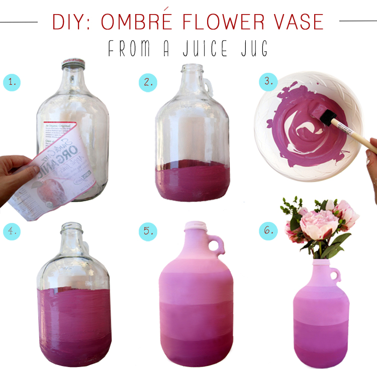 como fazer vaso de flore garrafa de vidro pintura degrade reciclagem decoracao casa (3)